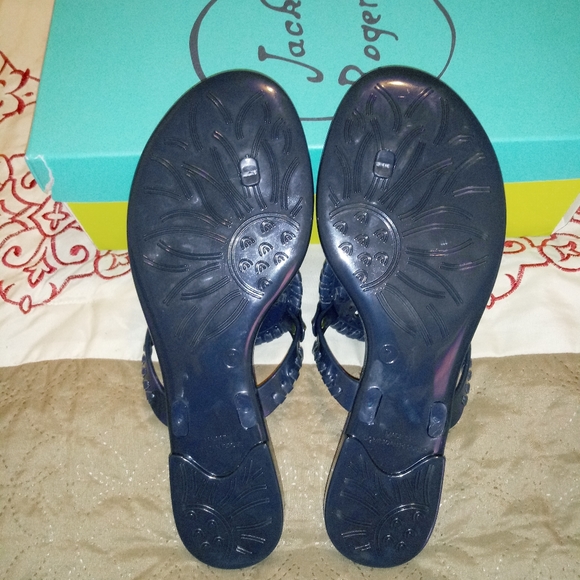 Jack Rogers Gingham Georgica Jelly Sandal - Picture 5 of 8